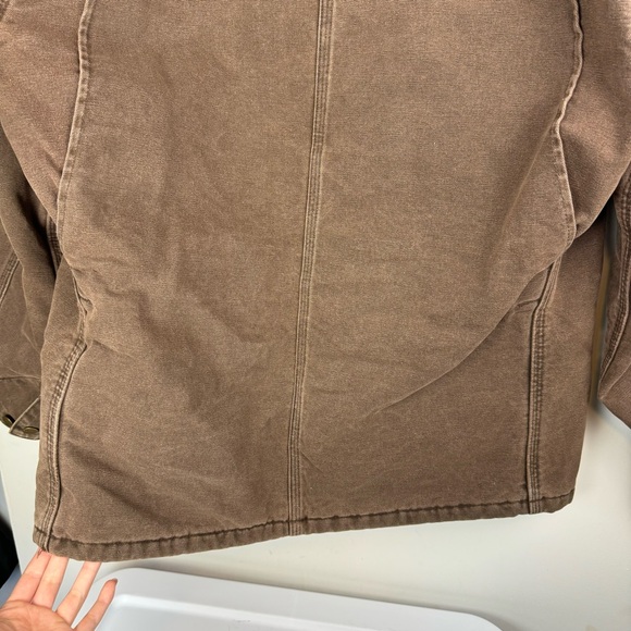 Vintage Carhartt Blanket Lined Chore Barn Jacket C02CHT Coat Brown Sz Large - Picture 16 of 16